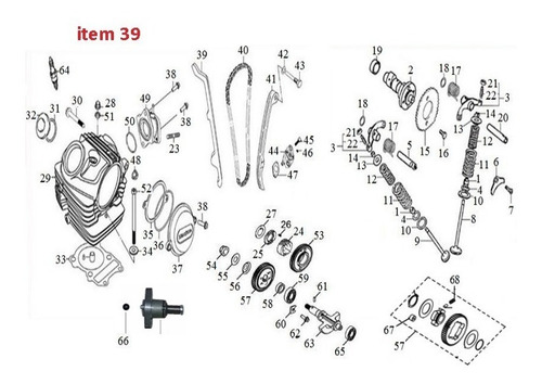 Imagem 6 de 6 de Guia Da Corrente De Comando Maior Dafra Riva 150 Original Haojue 10513-n1c-000 Com Nota