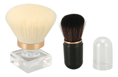 Brocha De Maquillaje Facial En Polvo, Rubor Para Mejillas, C