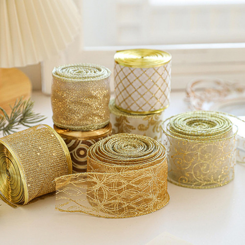 5 Cinta Navideña Cinta Navideña Decoración Estilo A