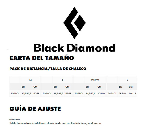 Imagen 3 de 4 de Chaleco Hidratacion Black Diamond Distance 4 Running Black