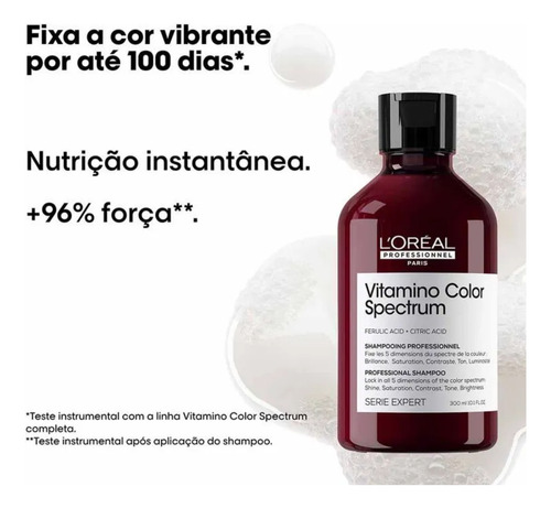 Kit Loréal Vitamino Color Spectrum Shampoo+ Máscara+ Sérum