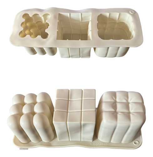 Molde Silicón Grande Rubik´s Bubble Jabones Velas Cubo