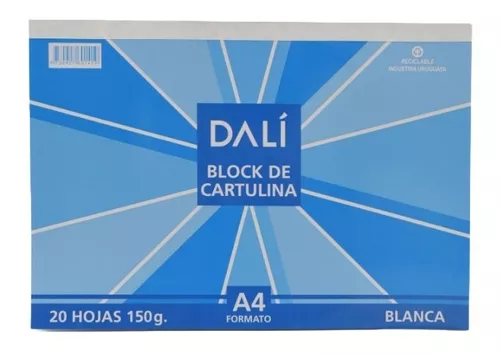 BLOCK CARTULINA BLANCA A4 160 gr. - Samer GO