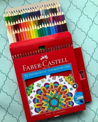 Lapices De Colores Faber-castell Ecolapiz X 72 Largos