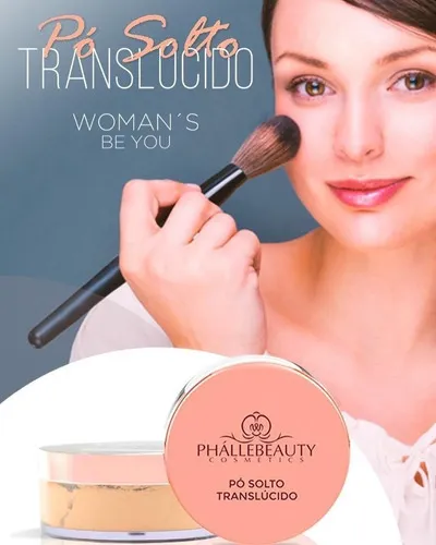 Polvo Suelto Translúcido Phallebeauty - Mujer's Be You Tono Mineral Color Translúcido