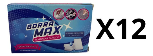 Esponja Quitamanchas Borramax Borrador Mágico X 12u (6741)