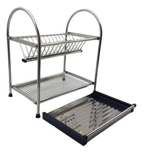 Secador Escurridor Loza Platos 2 Niveles Organizador Cocina