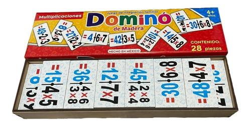 Domino Didactico De Madera Multiplicaciones