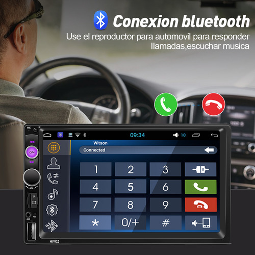 Autoestéreo 2 Din Mirrorlink Pantalla Táctil 7 Inch Esterio De Pantalla Stereo Bluetooth Usb Lector De Tarjetas Control Remoto