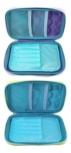 Cartuchera Escolar Infantil Cresko Ice Cream Modelo Ck329 Un Piso Con Separador Interno Multicolor