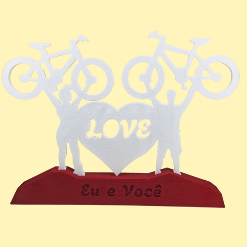 Decoração Bicicleta Love Bike Masculino Feminino Impressão3d