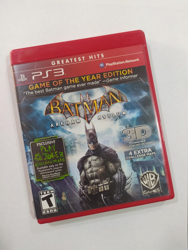 Batman Arkham Asylum Goty - Ps3 