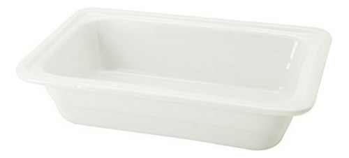 Bandejas De Comida De Porcelana Blanca Brillante 1/4 Gn, 10-