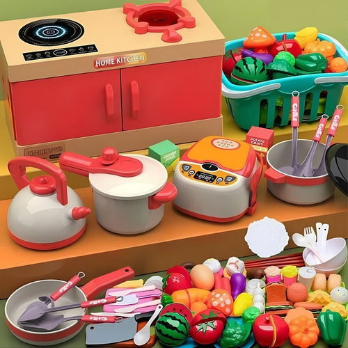 Set De Juego De Cocina Infantil 84 Piezas