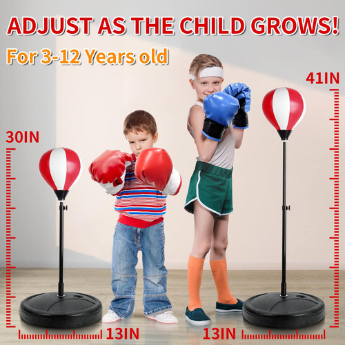 Saco De Boxeo Inflable Para Niños Juego Completo De Entrenam