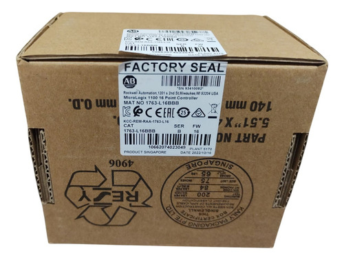 Plc Allen Bradley 1763-l16bbb Micrologix 1100