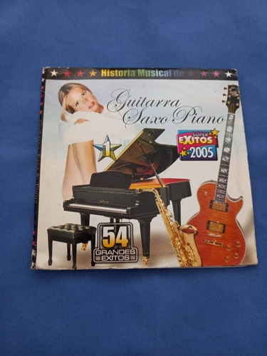 C D Musical - Guitarra Saxo Piano - 54 Temas En 3 Cds - Dato