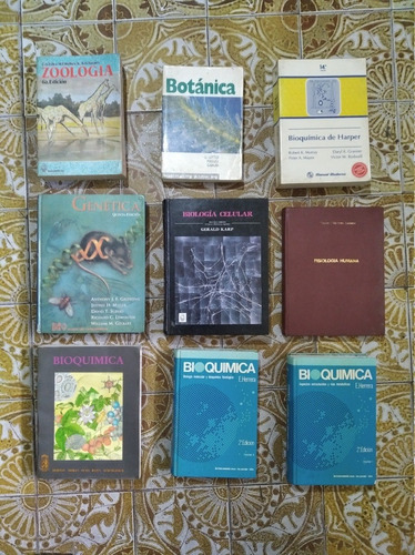 Colección De Libros De Biología, Bioquímica, Genética Y Más