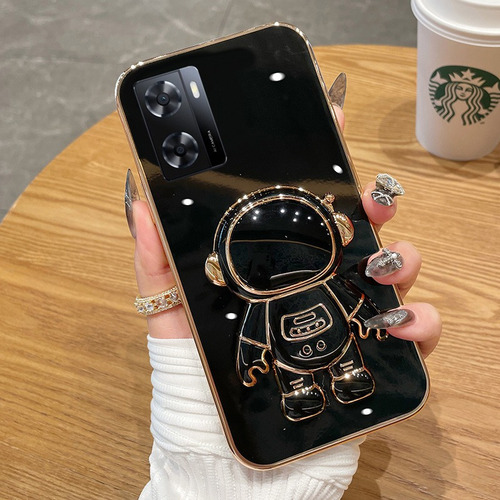 Funda Para Oppo A77 A57 4g, Color Sólido Con Soporte Para As
