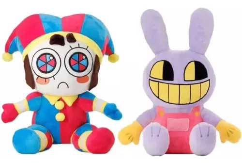 2 Muñecos De Peluche El Increíble Circo Digital Pomni Jax