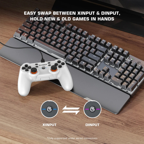 Gamesir T3s White Controlador Inalámbrico Para Switch Pc