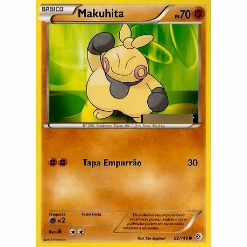 Makuhita - Pokémon Físico Comum - 82/149 - Pokemon Card Game