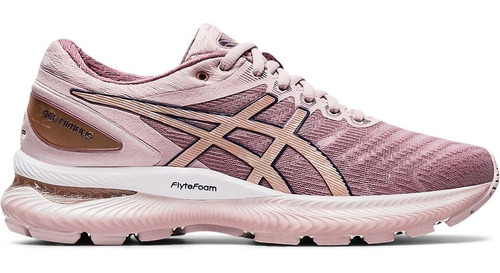 Tenis Asics Mujer Rosa Gel Nimbus 22 Running 1012a587702