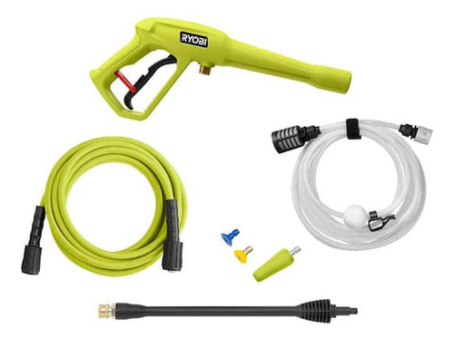 Hidrolavadora Inalambrica 40v Ryobi 1500 Psi Brushless 6 Ah Verde Lima 110