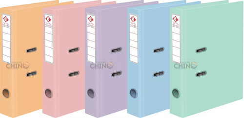 Pack X4 Biblioratos The Pel Fino Oficio, En 5 Colores Pastel