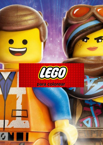 Imprimible Lego Para Pintar Bloques Colorear Emmet Batman