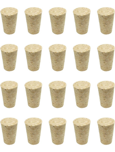 20 Tapones De Corcho De Madera Para Botellas De Vino, Botell