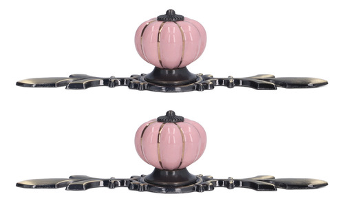 Juego De Pomos De Calabaza Pintados A Mano En Chino, 2 Unida