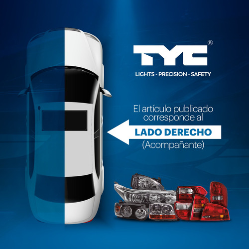 Imagen 5 de 10 de Faro Trasero Toyota Hilux 2012 2013 2014 2015 Tyc Derecho-