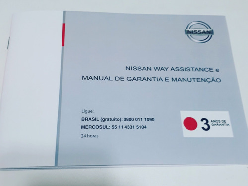 Manual De Revisão E Garantia Nissan Em Branco 2016 A 2020