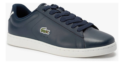 Zapatillas Lacoste Urbana Hombre Color Azul Marino Cuero