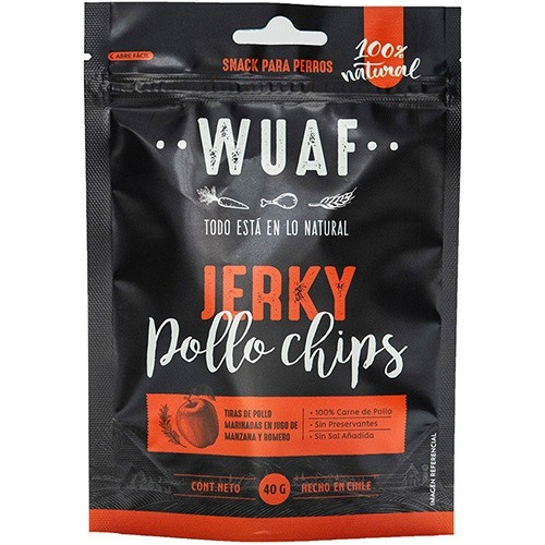 Snack Para Perros  Wuaf Pollo Chips 40 Grs