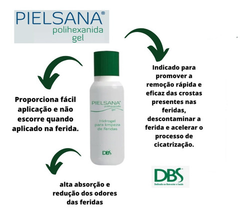 Pielsana Polihexanida Phmb Gel 30g Kit Com 2 Unidades