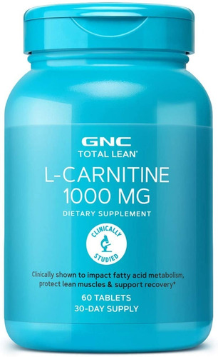 Gnc Total Lean L-carnitina 1000 Mg Recuperacion Crecimiento