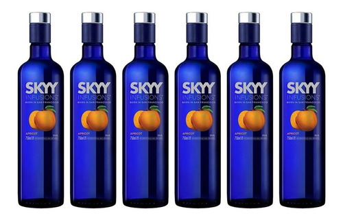 Vodka Skyy Sky Apricot X750cc Caja X6