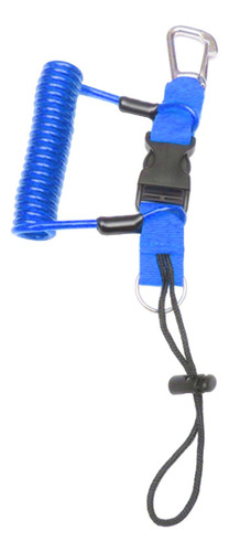 Cordón De Seguridad Para Buceo Duradero Clip De Azul