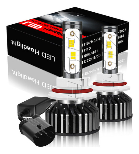 Para Dp. 9007 Blanco 60000lm Kit Faros Led Luz Alta Y Baja