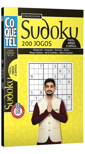 Livro Coquetel Sudoku Fc/md/df Ed 195: Livro Coquetel Sudoku Fc/md/df Ed 195, De Coquetel, Equipe., Vol. 1. Editorial Coquetel, Capa Mole, Edição 2022-01-01 00:00:00 Em Português