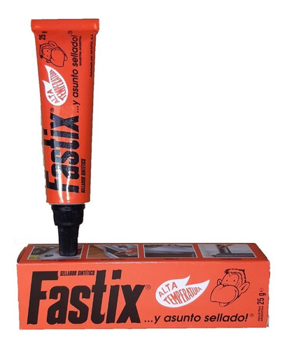 Fastix Rojo Silicona Alta Temperatura 25g Estufas,motor -sc-