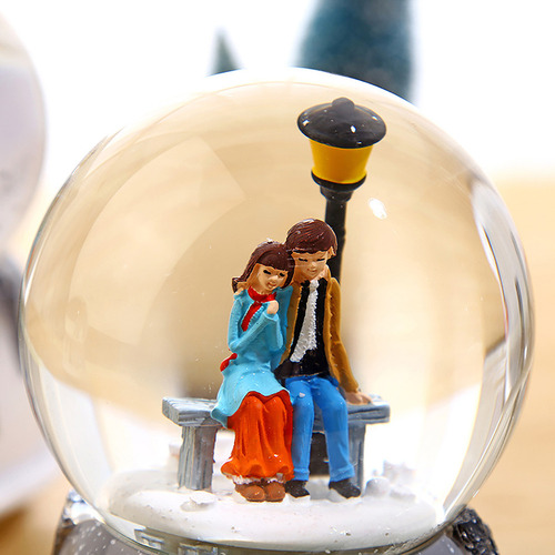 Bola De Cristal Con Forma De Bola De Nieve Con Diseño Musica