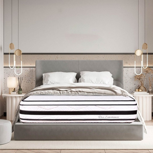 Imagen 2 de 5 de Combo Colchón Romance Relax Duo Experience King + Base Cama