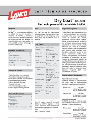 Pintura Paredes Impermeabilizante Impercoat Dry Coat