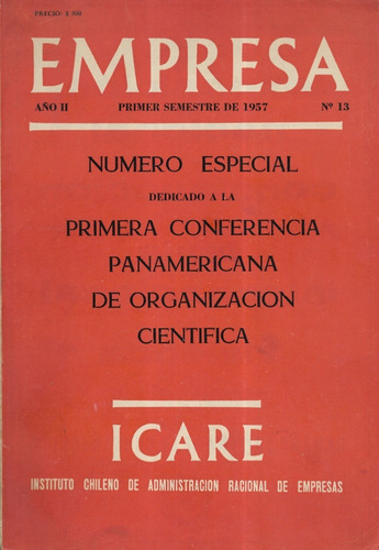 Empresa Icare 1957 1° Confererencia Panamericana / N° 13