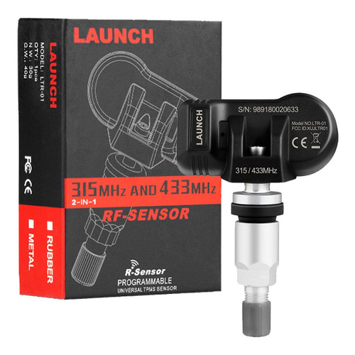 Sensor Tpms Launch Rf-sensor De Metal Para Caucho Multimarca