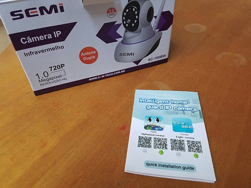 Camera Ip Vigia Bebe Com Microfone Audio Facil Instalação
