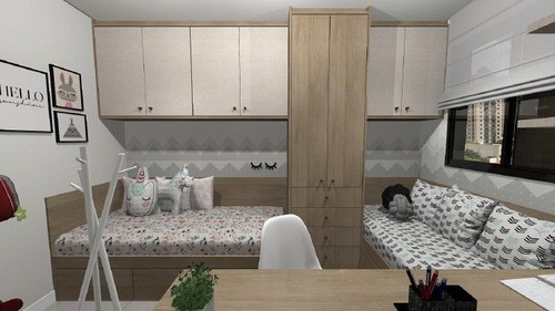 Imagem 2 de 6 de Cobertura Com 2 Dormitórios À Venda, 110 M² Por R$ 550.000 - Vila Pires - Santo André/sp - Co1378